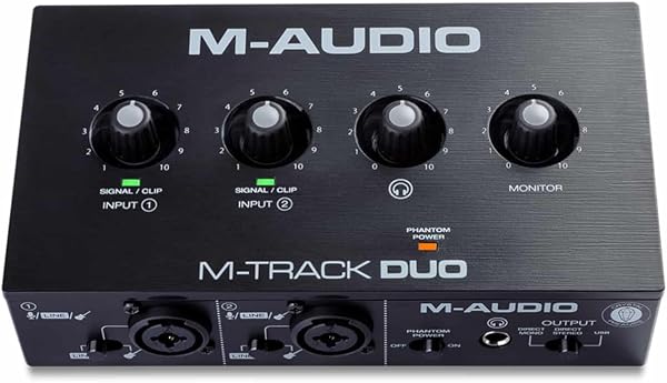 M-Audio M-Track Duo Interface de Áudio USB de 2 Canais