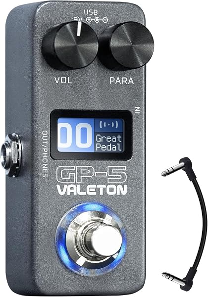 Valeton GP-5 Pedaleira Multiefeito de Bolso para Guitarra